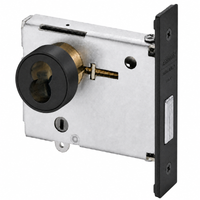 Corbin Russwin DL4113-CL6 mortise deadlock, single cylinder LFIC less core, BSP black suede finish