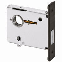 Corbin Russwin DL4113-LC-US10B mortise deadlock, single cylinder less cylinder, dark bronze faceplate