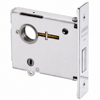 Corbin Russwin DL4113-LC-US26 mortise deadlock, single cylinder less cylinder, polished chrome faceplate