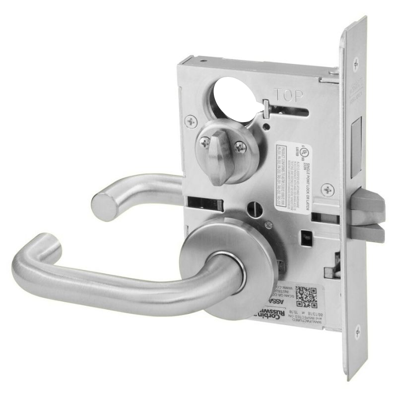 Corbin Russwin ML2030-LWA Privacy Bedroom or Bathroom Mortise Lock, Lu