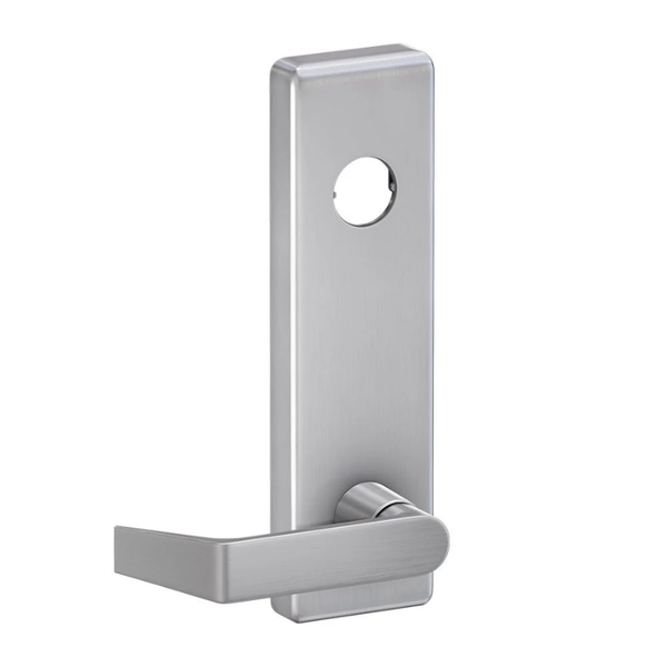 Falcon 510L-NL-US32D Exit Device Nightlatch Function Escutcheon Lever Trim, Less Cylinder, For 25 SeriesExit Devices