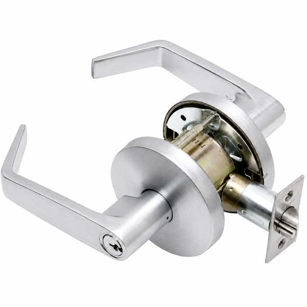 Falcon B561PD-D-626 Cylindrical Lock, Classroom Function, Dane Lever, Satin Chrome