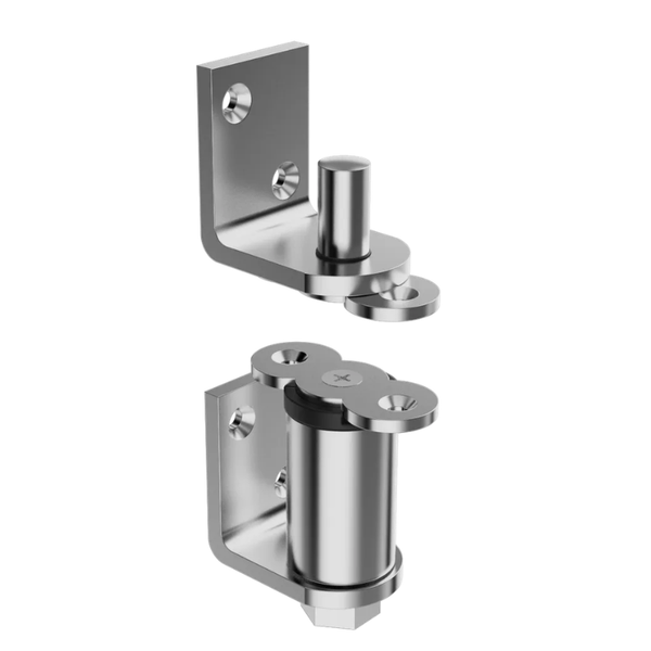 McKinney H8007-US26D Gravity Pivot Hinge With 90 Degree Hold Open Satin Chrome Finish