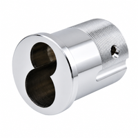 KSP 407 6/7 Pin Mortise Cylinder Housing, Less Core, finish US26