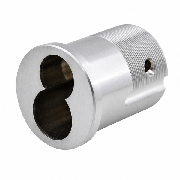 KSP 407 6/7 Pin Mortise Cylinder Housing, Less Core - US26D finish