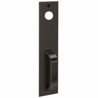 SARGENT LC814PSB-US10B pull handle exit trim in oil-rubbed bronze, long plate with cylinder prep