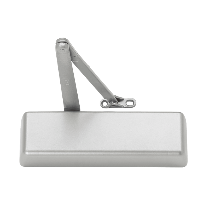 LCN 4011-REG-689-MC regular arm surface door closer with metal cover, aluminum finish