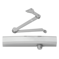 LCN 1450-HEDA-689 surface mounted door closer, aluminum finish, extra duty hold open double lever arm