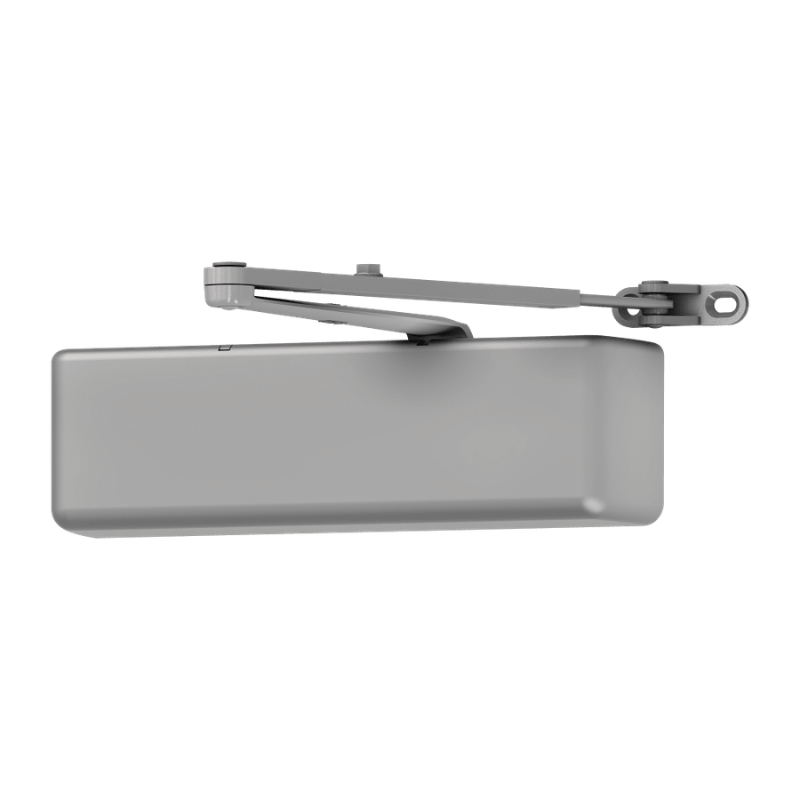 LCN 4041DEL-REG heavy-duty surface door closer, delayed action, regular arm, 689 aluminum finish