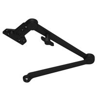 LCN 4110-3049CNS-622 black hold open Cush-N-Stop arm with handle for 4110 Series door closer, non-handed