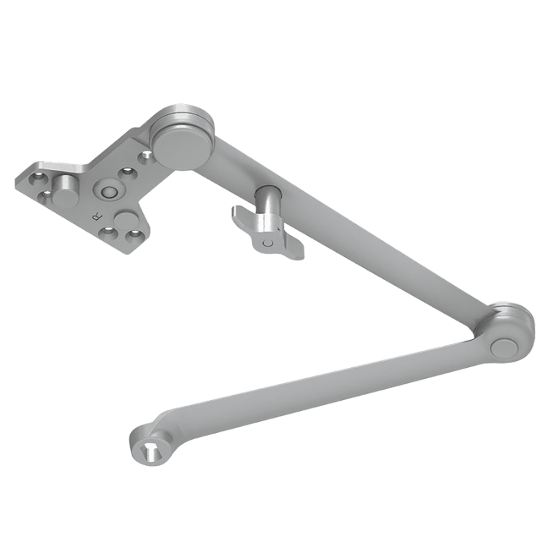 LCN 4110-3049CNS-689 aluminum hold open Cush-N-Stop arm for 4110 Series door closer, non-handed