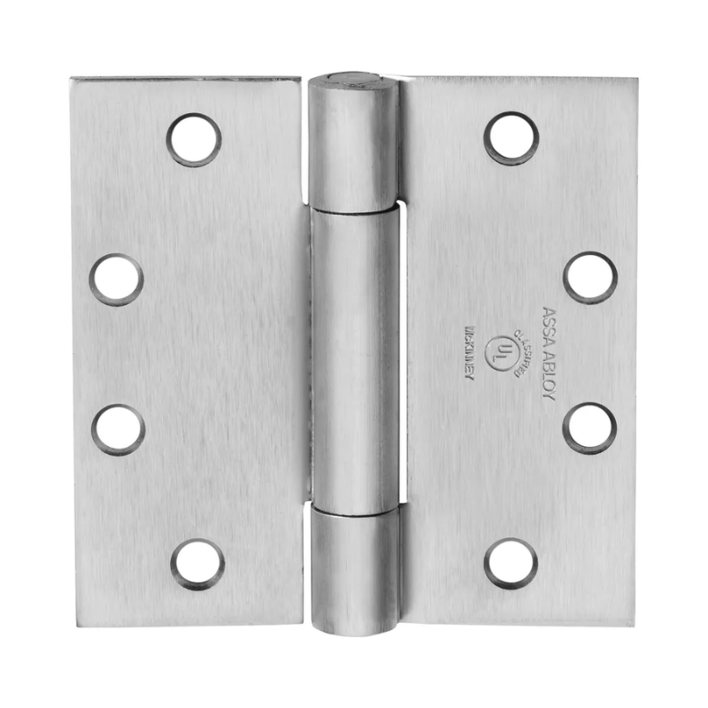 McKinney TA786-4-1/2x4-US26D-NRP Full Mortise Heavy Weight Concealed Bearing Hinge, Non Removable Pin, 626 Satin Chrome Finish