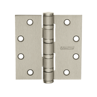 McKinney MPB68-5x4-1/2 Full Mortise MacPro Standard Weight Ball Bearing Hinge, Five Knuckle