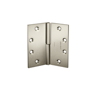 McKinney SQ3331-4-1/2x4-1/2 Square Barrel Hinge Standard Weight, Two Knuckle - US15-619 Satin Nickel - LH Left Hand