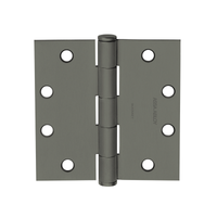McKinney T2714 3-1/2x3-1/2 full mortise plain bearing five knuckle hinge, USP prime coat finish