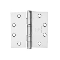 McKinney TA2314 US26 polished chrome 4-1/2" full mortise five knuckle bearing hinge
