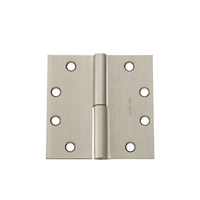 McKinney TA2731-4-1/2x4-1/2 Full Mortise Standard Weight Concealed Bearing Hinge, Two Knuckle - US15-619 Satin Nickel - LH Left Hand