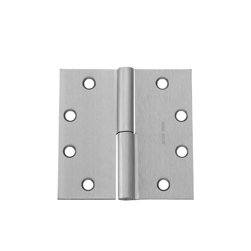 McKinney TA2731-4-1/2x4-1/2 Full Mortise Standard Weight Concealed Bearing Hinge, Two Knuckle - US26D-626 Satin Chrome - LH Left Hand