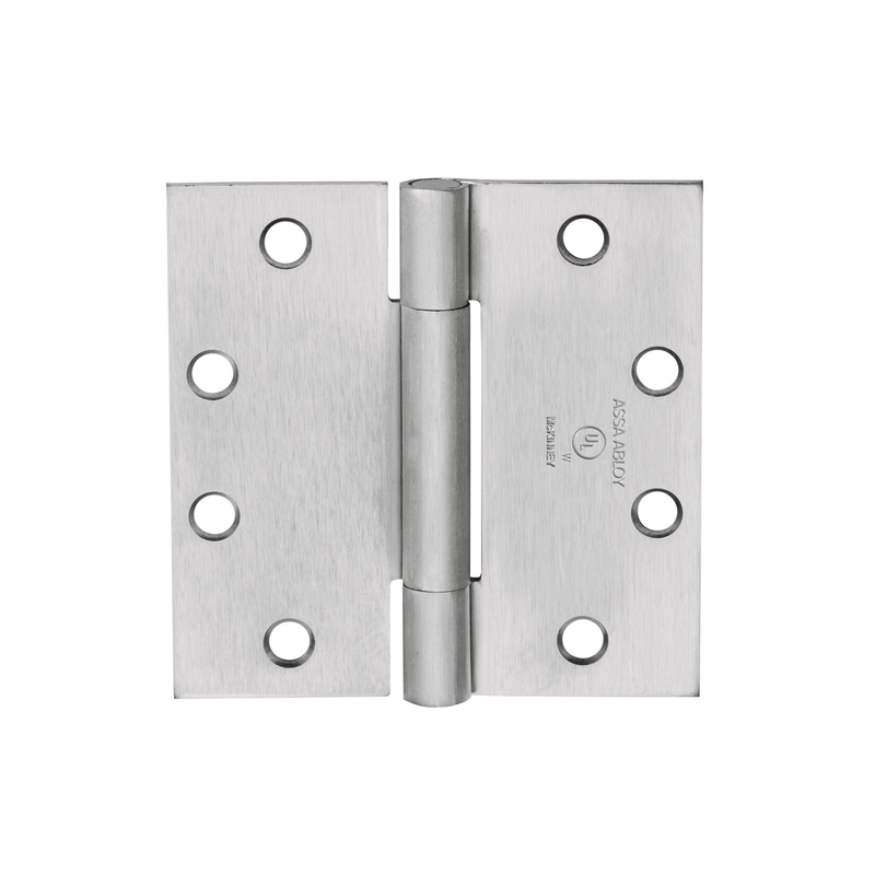McKinney TA314-5x4-US32D Full Mortise Standard Weight Concealed Bearing Hinge, Three Knuckle, 630 Satin Stainless Steel Finish