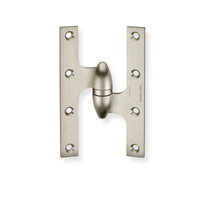 McKinney TA3383-6 Olive Knuckle Hinge Standard Weight, Two Knuckle - US15-619 Satin Nickel - LH Left Hand