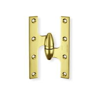 McKinney TA3383-6 Olive Knuckle Hinge Standard Weight, Two Knuckle - US3-605 Bright Brass - LH Left Hand
