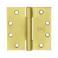 McKinney TA714-4-1/2x4 Full Mortise Standard Weight Concealed Bearing Hinge, Three Knuckle - US4-606 Satin Brass
