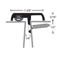 NGP 158NDKB Overlappring Astragal [1], Black Neoprene seal, Dark Bronze Finish
