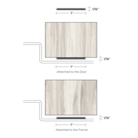NGP 9200C Gap Solution for Excessive Fire Door and Frame Clearance, Charcoal