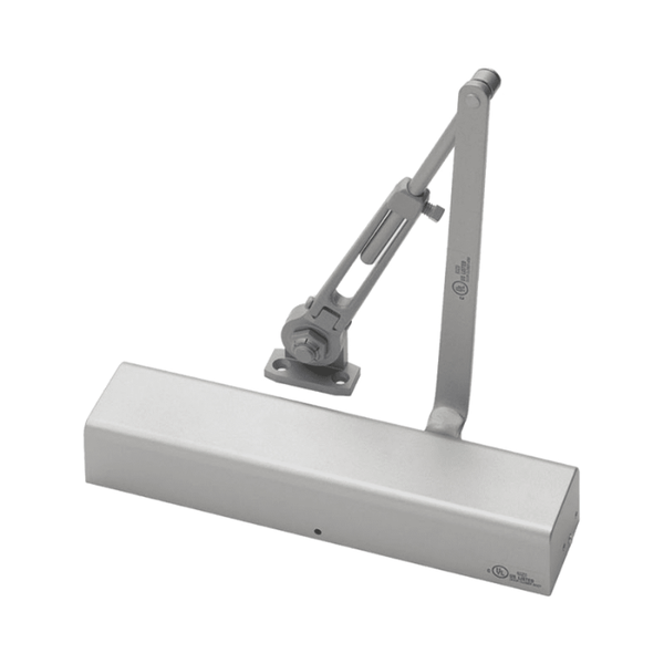 Norton 210-TPH light commercial surface door closer, hold open, tri-mounted, aluminum 689 finish