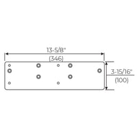 Norton 7786 Drop Plate, Narrow Frame, For 7500 Series Door Closer