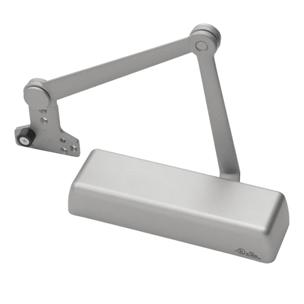 Norton 410XHDN-689 aluminum heavy duty door closer, push-side, non-hold open arm with removable stop