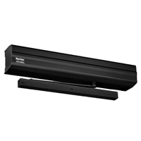 Norton 5740-BSP black surface-mounted electrohydraulic door operator with universal push/pull arm