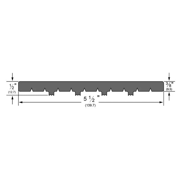 Pemko EV2321BL Eco-V Vinyl Threshold DImensions