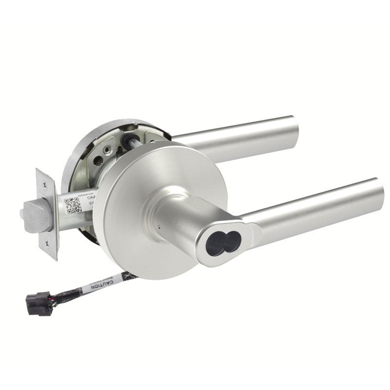 Sargent 60-RX-10XG04-LMB US26D satin chrome storeroom cylindrical lock, request-to-exit, LFIC lever