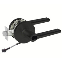 Sargent 60-RX-10XG04-LMD-24V BSP black storeroom cylindrical lock, LMD lever, request to exit, IC core prep