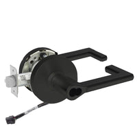 Sargent 60-RX-10XG04-LND-12V storeroom cylindrical lock, LND lever, black BSP finish, request to exit, LFIC core