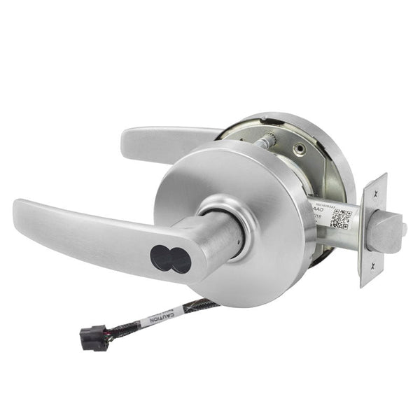 Sargent 70-RX-10XG04-LB US26D satin chrome storeroom cylindrical lever lock, request to exit, less core