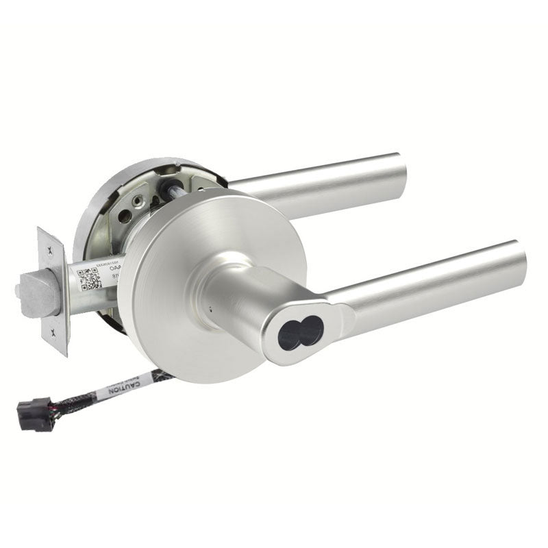 Sargent 70-RX-10XG04-LMB US26D satin chrome storeroom cylindrical lock, Request to Exit, SFIC less core