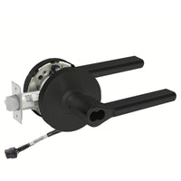 Sargent 70-RX-10XG04-LMD-24V storeroom cylindrical lock, BSP black, LMD lever, request to exit, SFIC less core