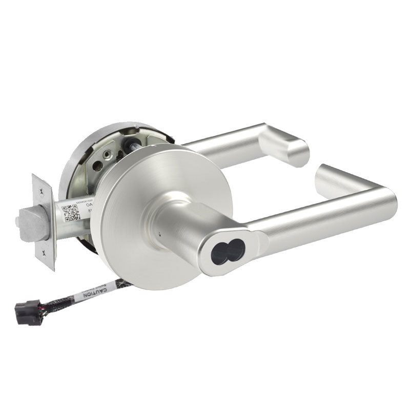 Sargent 70-RX-10XG04-LMW US26D satin chrome storeroom cylindrical lock, request to exit, LMW lever, less core