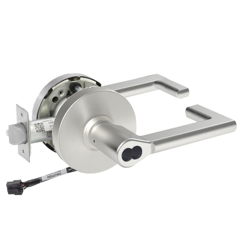 Sargent 70-RX-10XG04-LND US26D storeroom cylindrical lock, satin chrome, request to exit, LND lever, less core