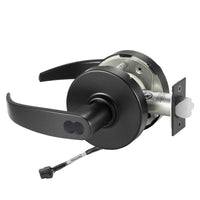 Sargent 70-RX-10XG04-LP BSP black storeroom cylindrical lock, LP lever, request to exit, SFIC less core, 12V