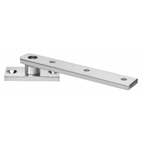 Rixson 128-3/4-LTP center hung pivot set, less top pivot, 625 bright chrome finish with mounting holes