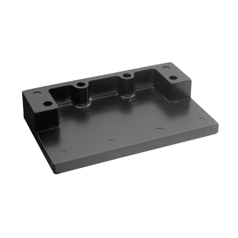 Rockwood 2601C-BPC coordinator mounting bracket in black powder coat finish with pre-drilled mounting holes