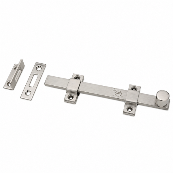 Rockwood 580-8 8" Surface Bolt, finish US32D