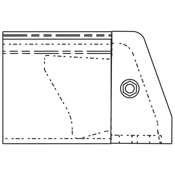 Sargent 665 4 Flush End Cap for 80 Series Devices