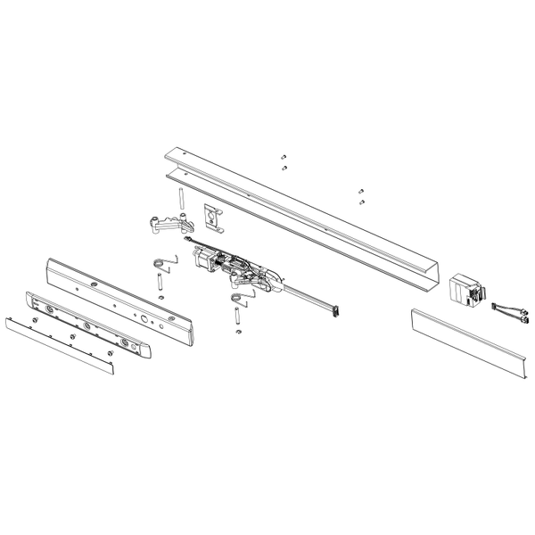 Sargent 68-3212 32D Electric Latch Retraction Rail Assembly for Exit Device