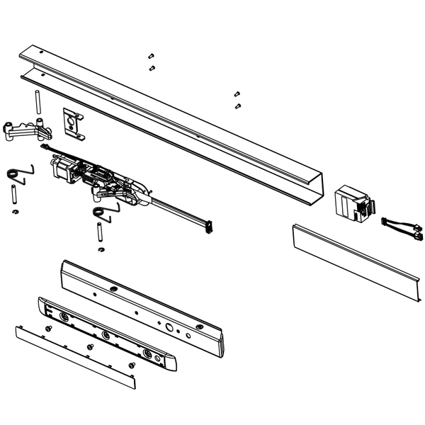 Sargent 68-3213 32D Electric Latch Retraction Rail Assembly