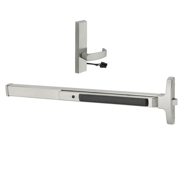 Sargent 12-8573-J-ETL-24V-US32D Narrow Stile (12) Fire Rated Rim Exit Device