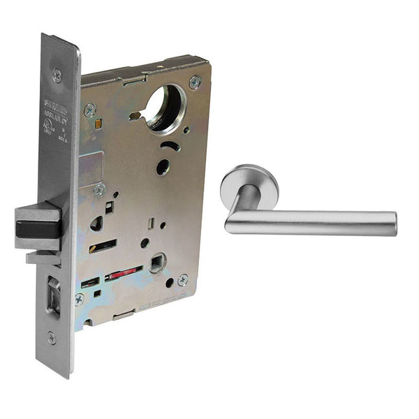 Sargent LC-8204-LNMI-US32D Storeroom or Closet Mortise Lock